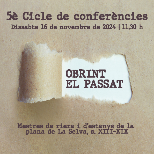 2024 11 16 Conferències Obrint el passat Imatges XXSS Arxiu